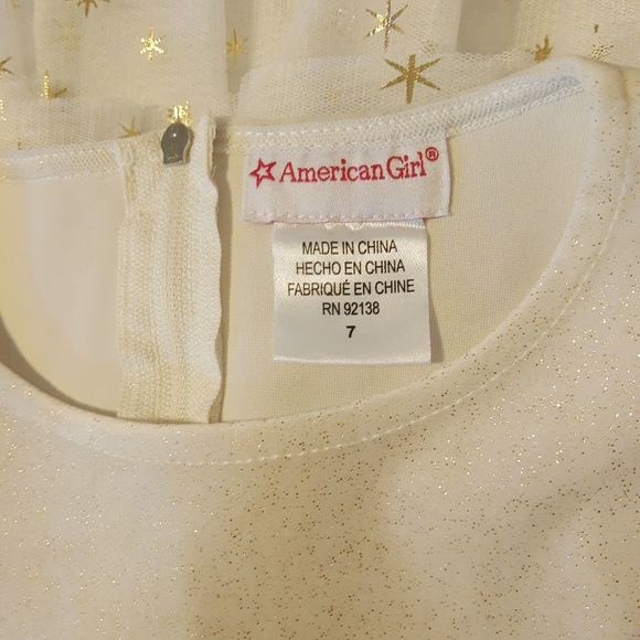 Gold & Cream Star Dress - Picture 5 of 5